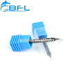 BFL Solid Carbide Micro Diámetro Miniatura End Mill 0.1 mm Altin recubierto